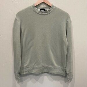Monrow Light Green Pullover Crewneck Sweatshirt - Size: XS